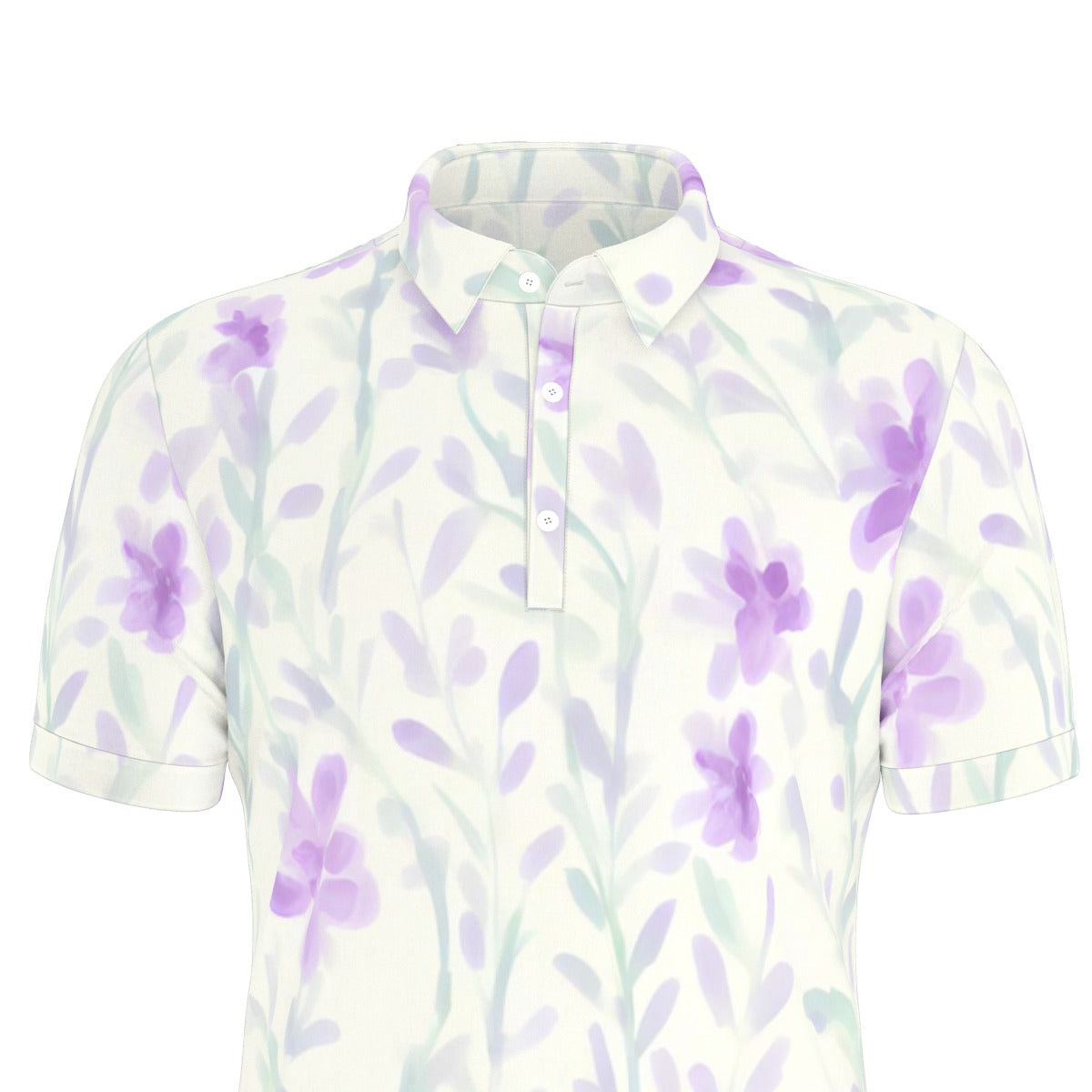 All-Over Print Men's Stretch Polo Shirt