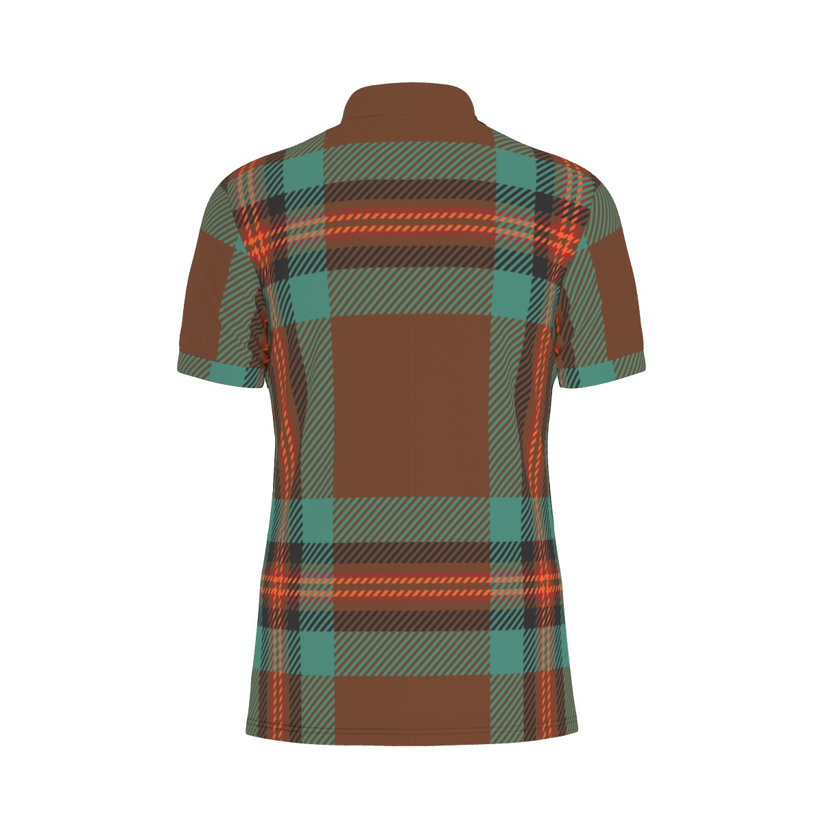 Glen Plaid Stretch Polo Shirt