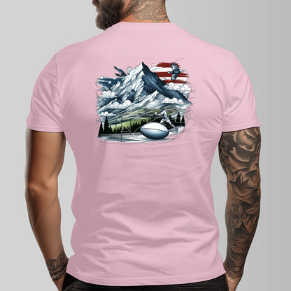 Rugby in Montana Short Sleeve T-shirt | 180GSM Cotton (DTF)
