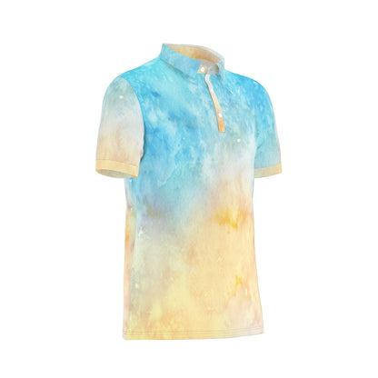 Aquarelle Sunrise Stretch Polo Shirt
