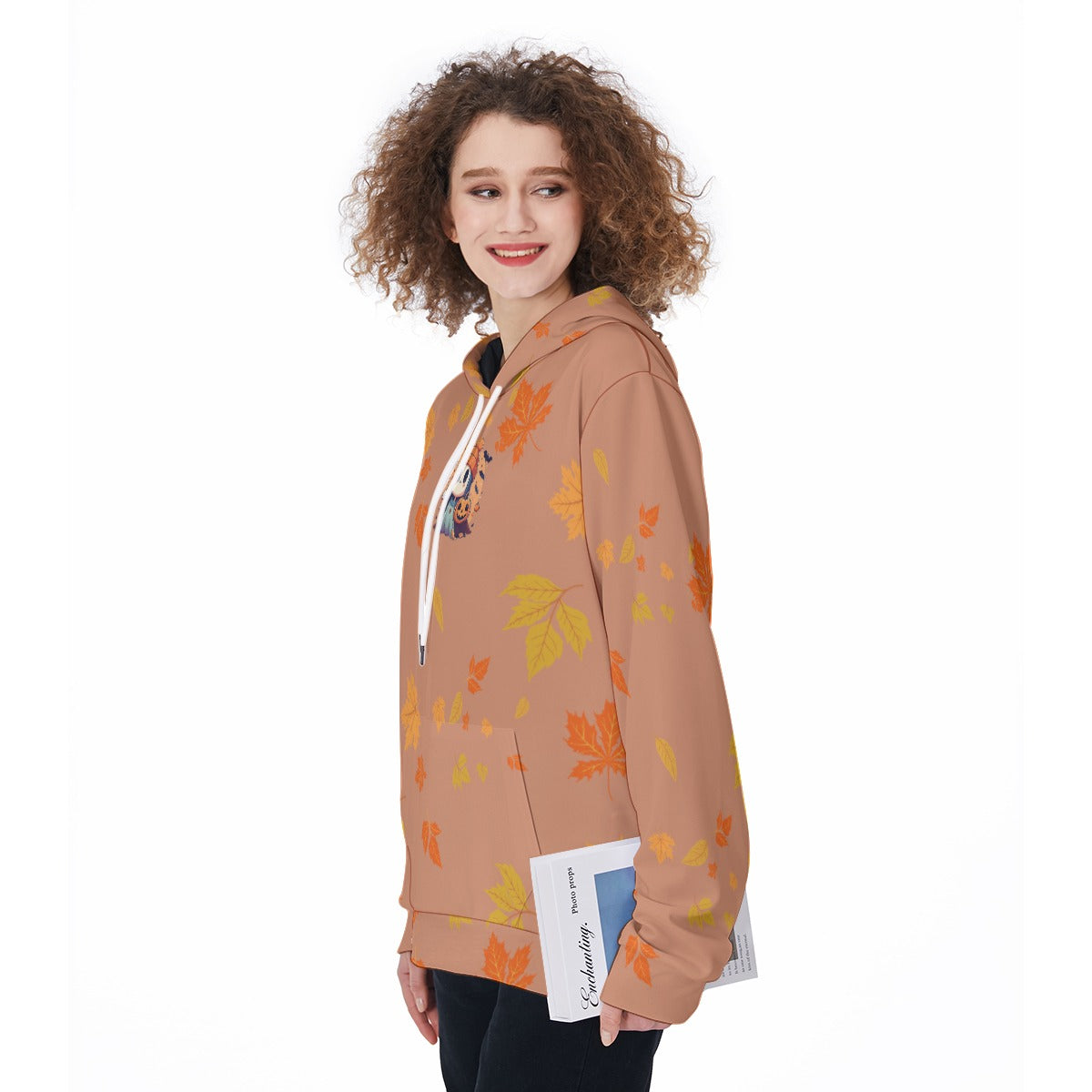 Custom Fall Color and Halloween Graphic Options -  Women's Pullover Hoodie