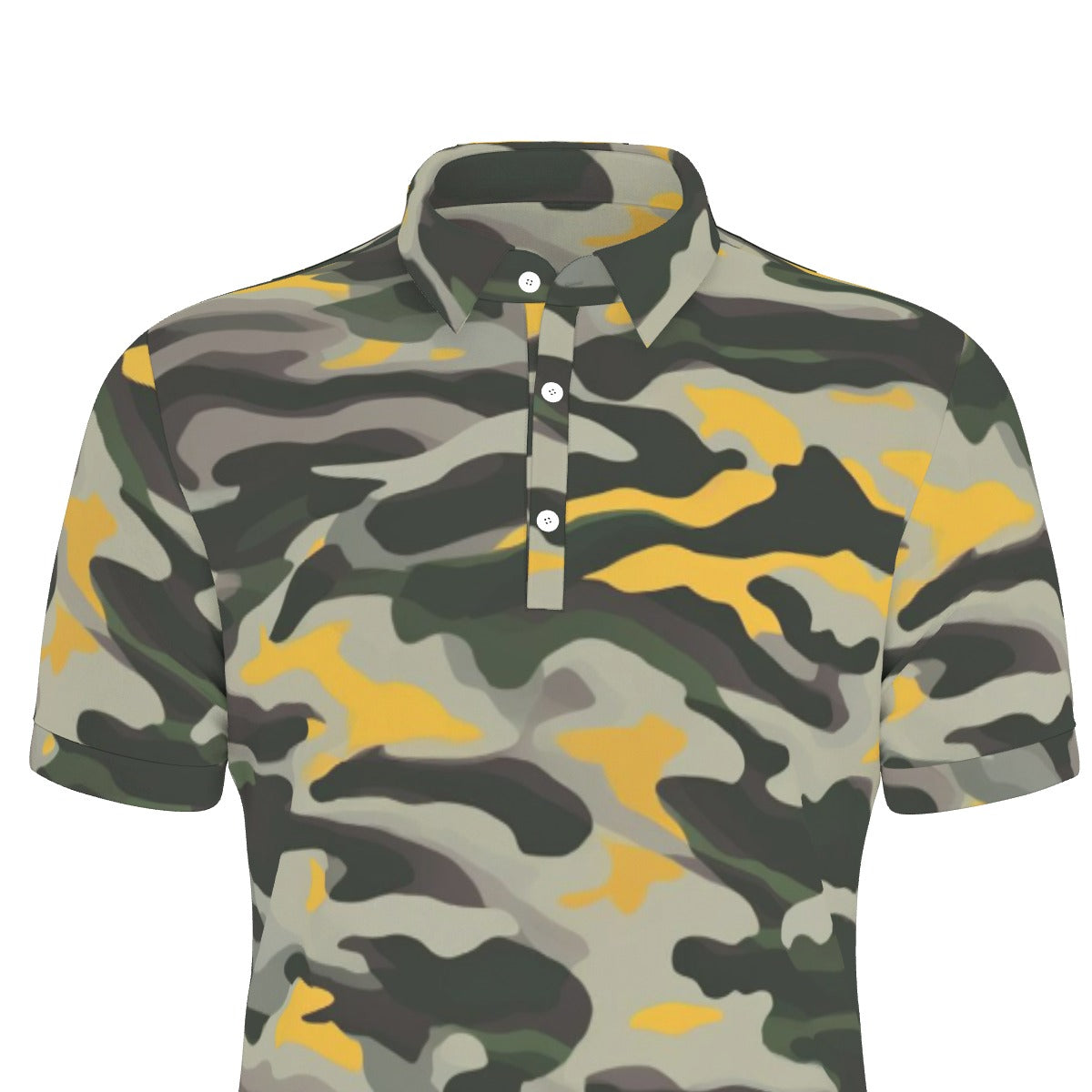 Urban Jungle Camo Stretch Polo Shirt