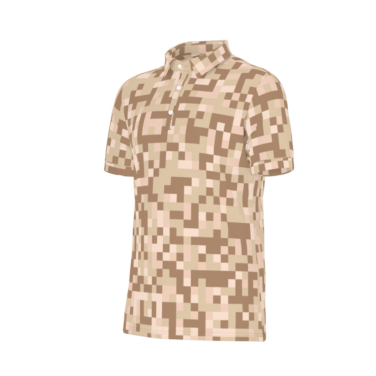 Desert Digital Camo Stretch Polo Shirt