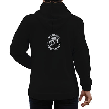 Flathead Moose Rugby Eco-friendly Unisex Pullover Hoodie