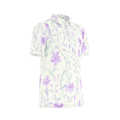 All-Over Print Men's Stretch Polo Shirt