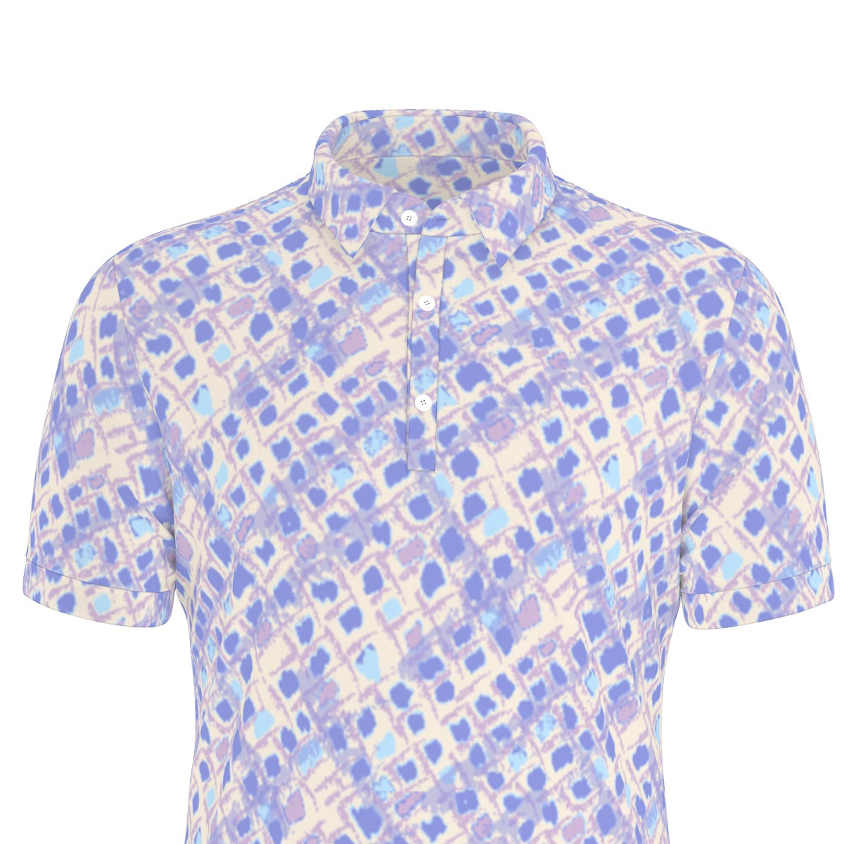 Cubist Charm Stretch Polo Shirt