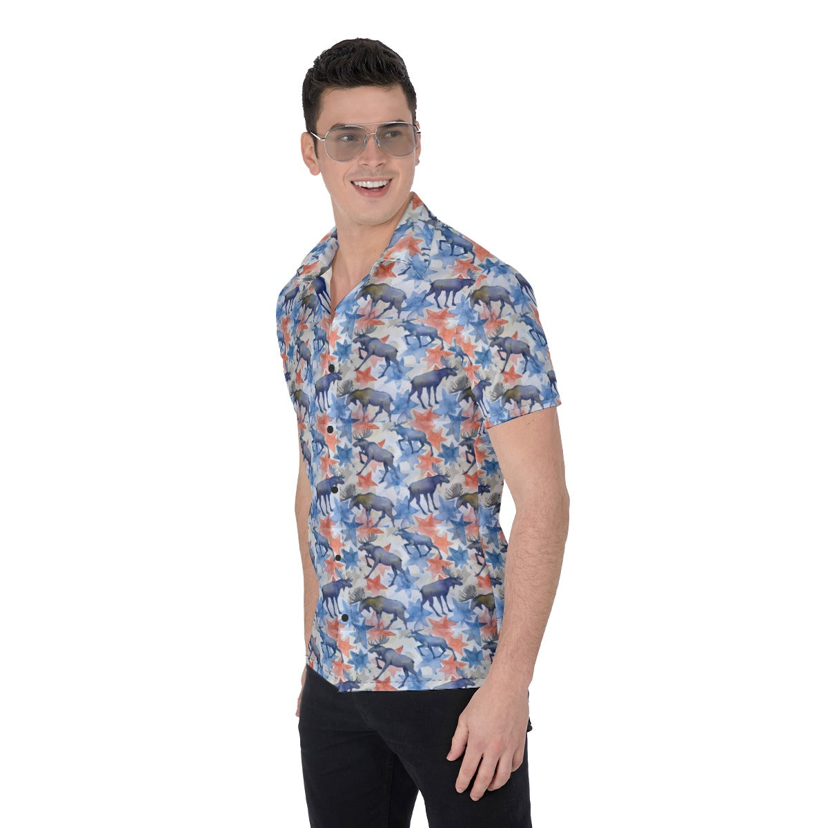 Men's short Sleeve Button Up Shirt - Click to view more designs
