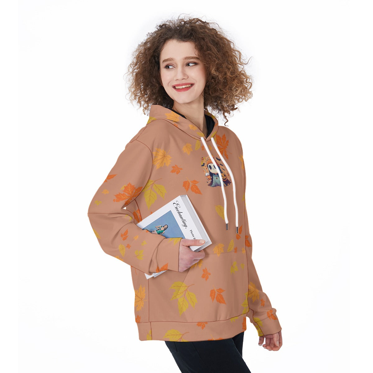 Custom Fall Color and Halloween Graphic Options -  Women's Pullover Hoodie