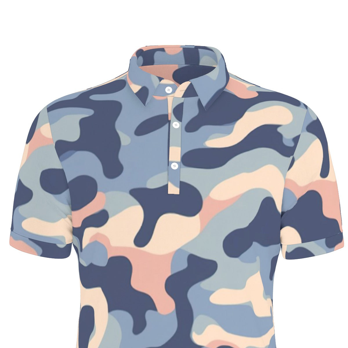 Seaside Camo Stretch Polo Shirt