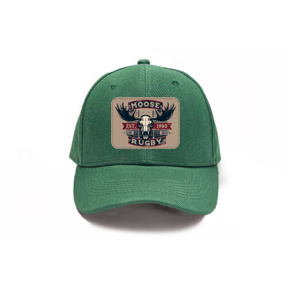 Vintage Moose Rugby Baseball Cap - Stylish Rugby Headwear