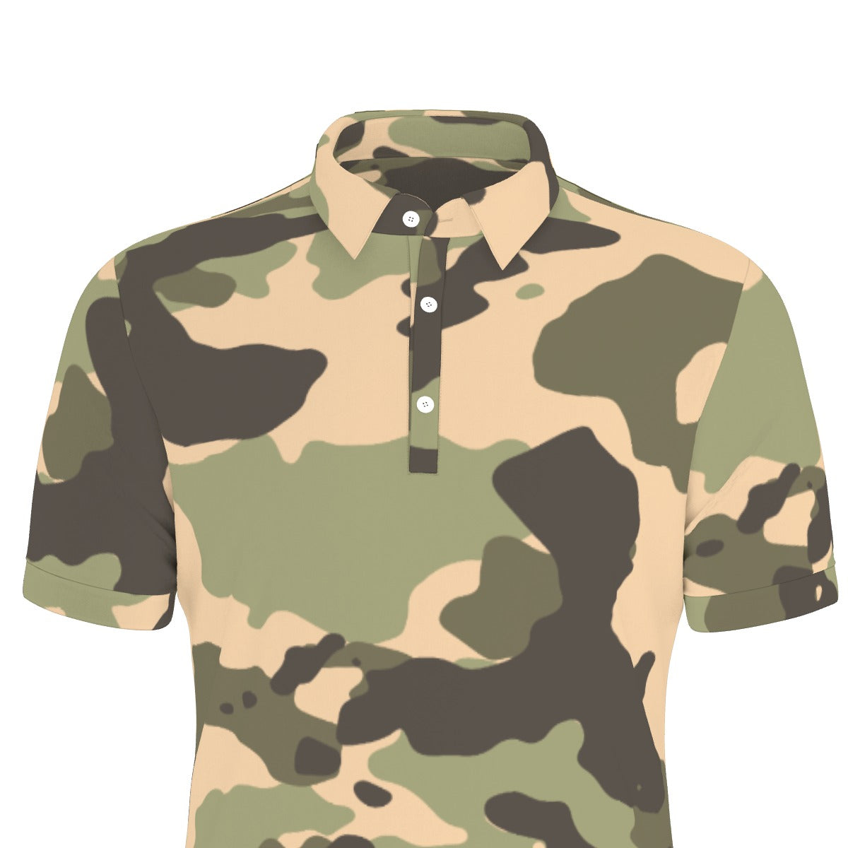 Old School Camo Stretch Polo Shirt