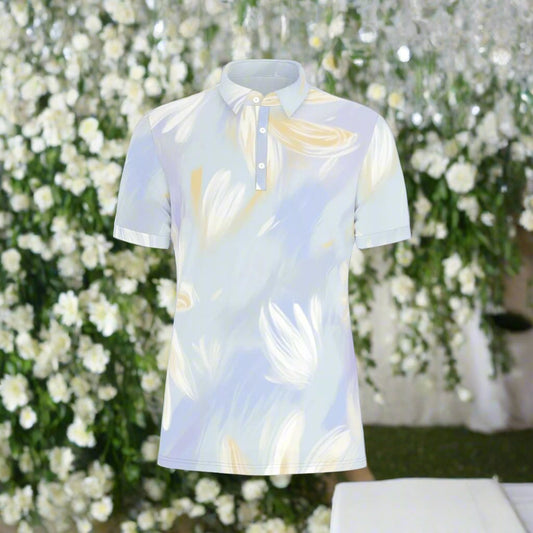 Elegant Brunch Affair Stretch Polo Shirt