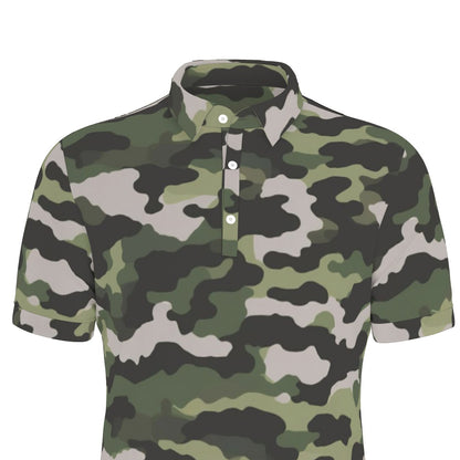 Dressed-up Camo Stretch Polo Shirt