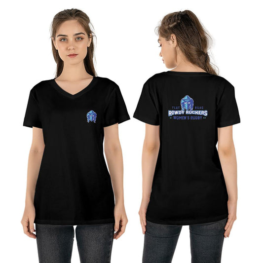 Rowdy Ruckers Women's V-neck T-shirt