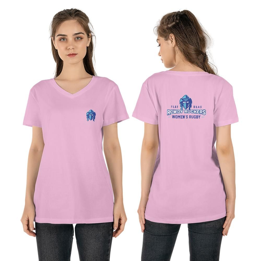 Rowdy Ruckers Women's V-neck T-shirt
